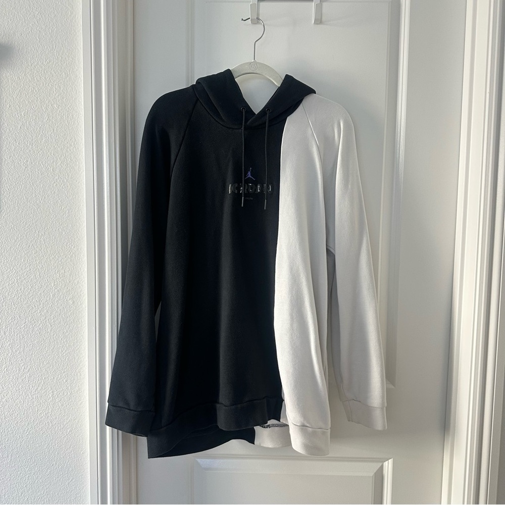 Jordan Black and White Split Hoodie